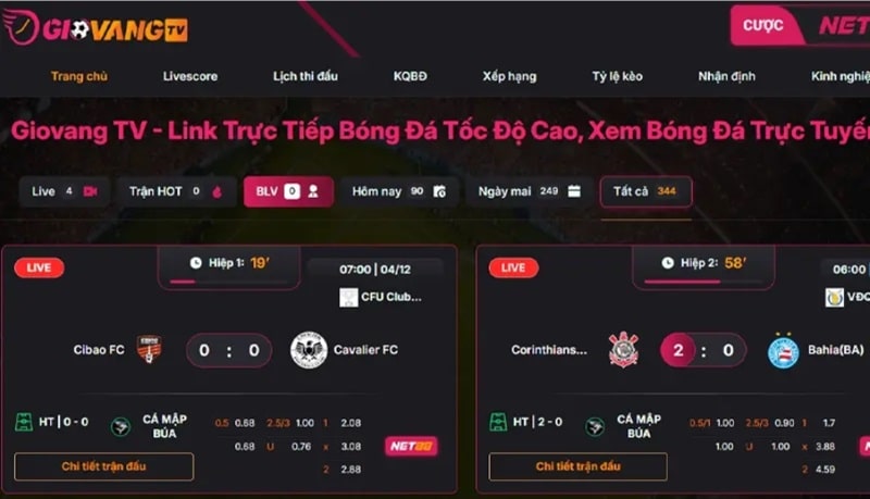 Đôi nét về Giovang TV