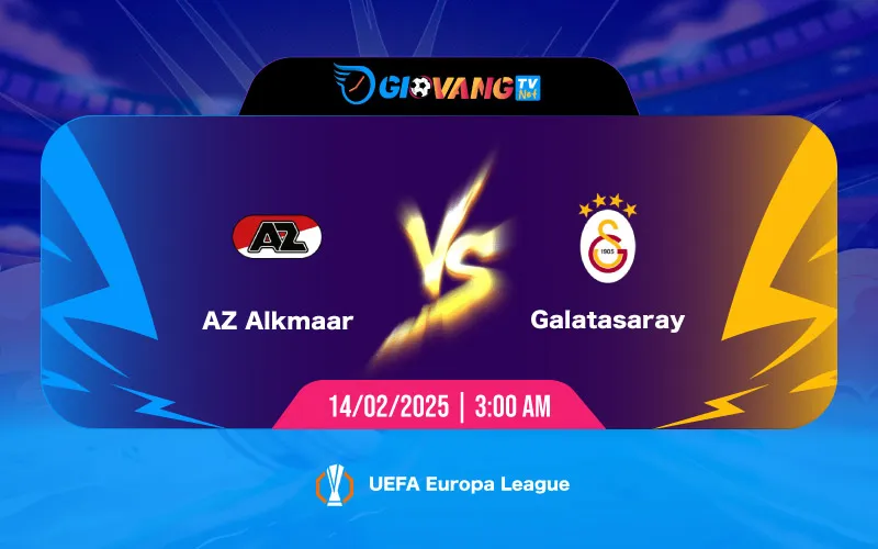 Soi kèo AZ Alkmaar vs Galatasaray 00h45 ngày 14/02/2025 - Cup C2