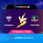 Soi kèo Fortaleza vs Colo Colo 07h30 ngày 07/5/2025 - Cup CLB Nam Mỹ