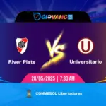 Soi kèo River Plate vs Universitario 07h30 ngày 28/5/2025 - Cup C1 Nam Mỹ