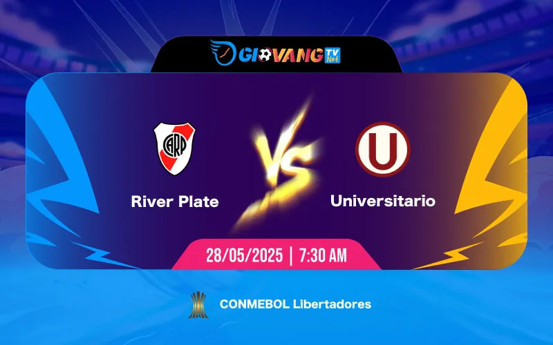 Soi kèo River Plate vs Universitario 07h30 ngày 28/5/2025 - Cup C1 Nam Mỹ