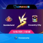 Soi kèo Sunderland vs Coventry 02h00 ngày 14/5/2025 - Hạng nhất Anh
