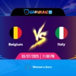 Soi kèo Bỉ vs Ý 23h00 ngày 03/7/2025 - EURO Nữ 2025