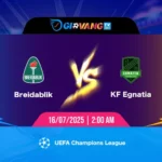 Soi kèo Breidablik vs Egnatia 02h00 ngày 16/7/2025 - Cúp C1