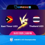 Soi kèo Đông Timor vs Thái Lan 20h00 ngày 19/7/2025 - U23 Đông Nam Á