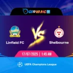 Soi kèo Linfield vs Shelbourne 01h45 ngày 17/7/2025 - Cúp C1